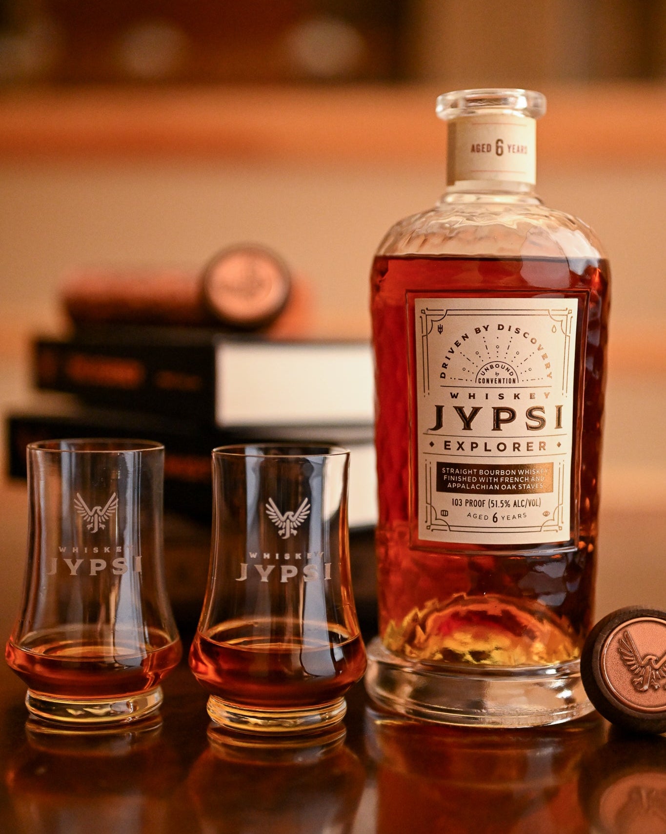 Elevated Gift Set: Explorer 6YO Bourbon + Tasting Glasses (set of 2)