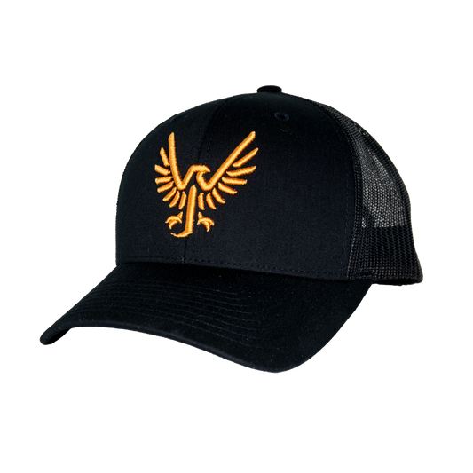 Black-on-black Trucker Hat